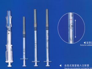 sterile microinjector syringe for single